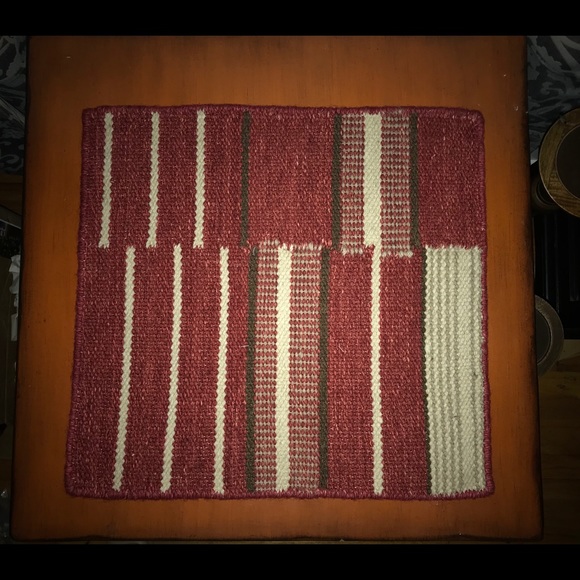 2 New Pottery Barn Kilim Patchwork Stripe Mats